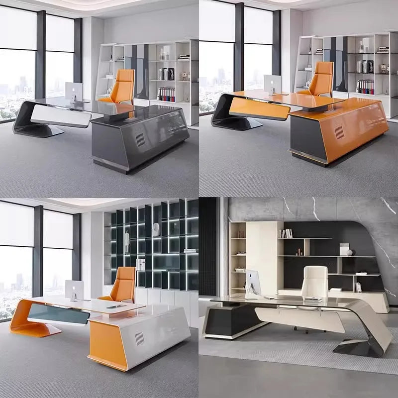 Modern luxury 200 240 280 cm paint boss desk Motion Computer desk office table computer desks Office Furniture gaming tables