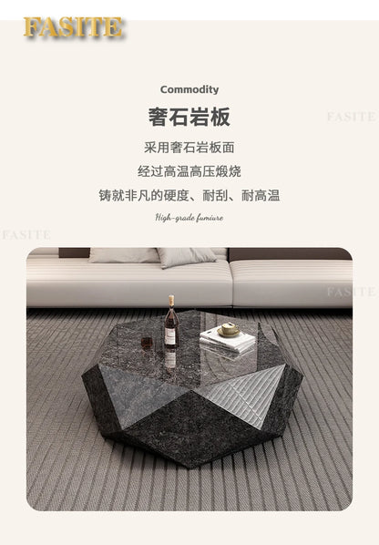 Modern Minimalist Luxury Diamond Stainless Steel Coffee Table Living Room Furniture Shaped  Center Table Tea Table Escritorios