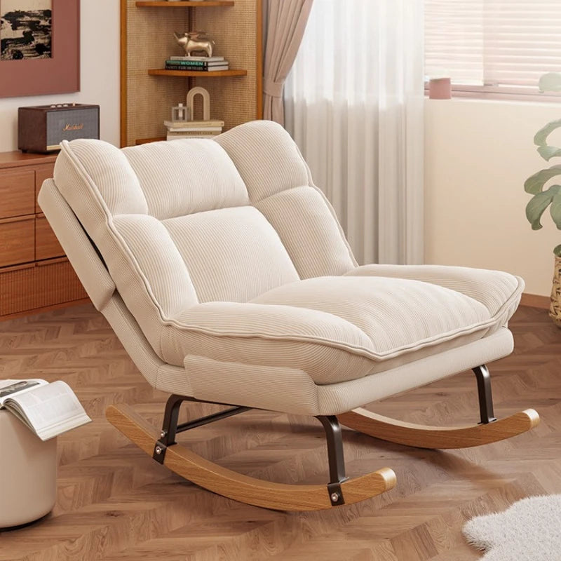 Rocking Reclining living room chairs comfortable exquisite modern minimalist Armchair soft backrest кресло home furniture
