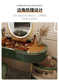 Luxury Charm Dressing Table Luxury Nordic Salon Drawer Nordic Dressing Table Mirror Chair Storage Coiffeuse Furniture Makeup