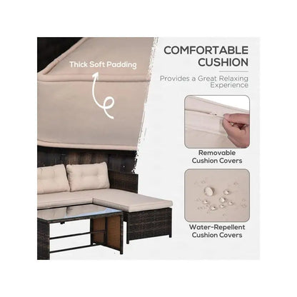 Outdoor Patio Furniture Seating Set - Comfortable and Stylish for Garden, Deck, or Balcony