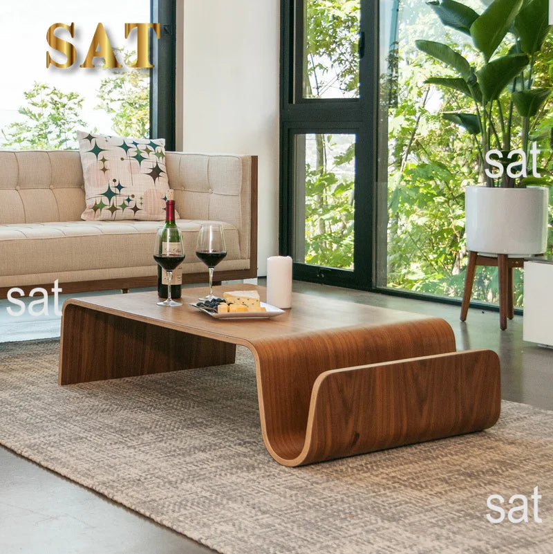 m Modern minimalist coffee table living room home use Nordic wooden sofa side table Interior design style home m