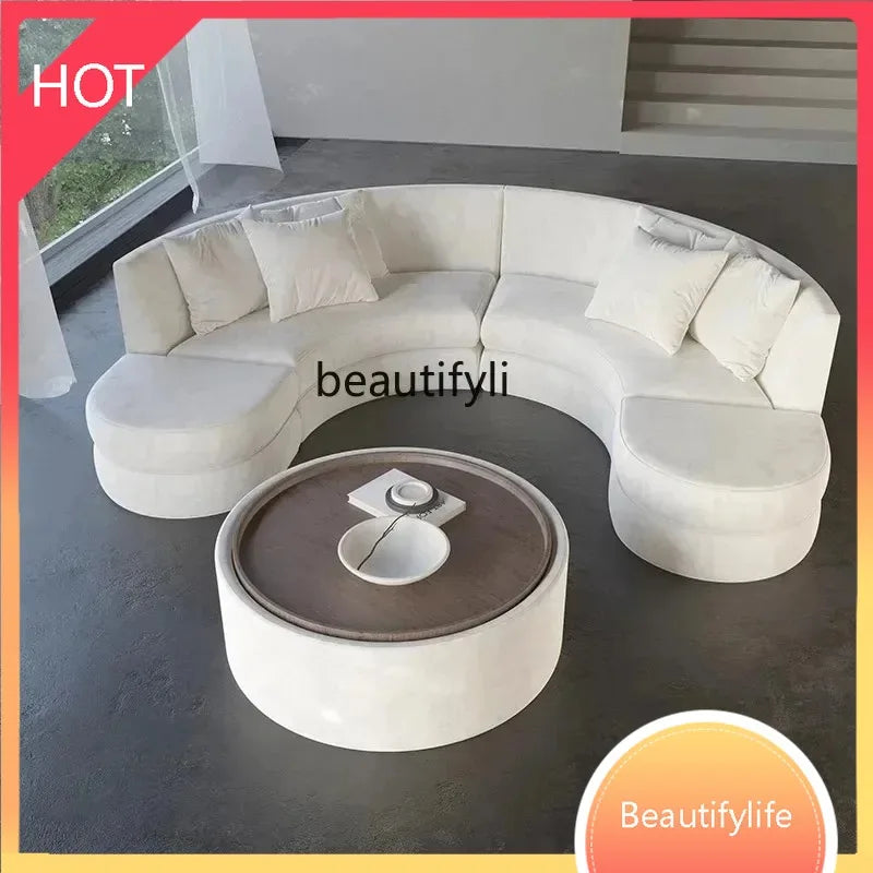 A029   Semicircular curved sofa Special-shaped designer's office Beauty salon Hotel lobby rest area Reception and negotiation