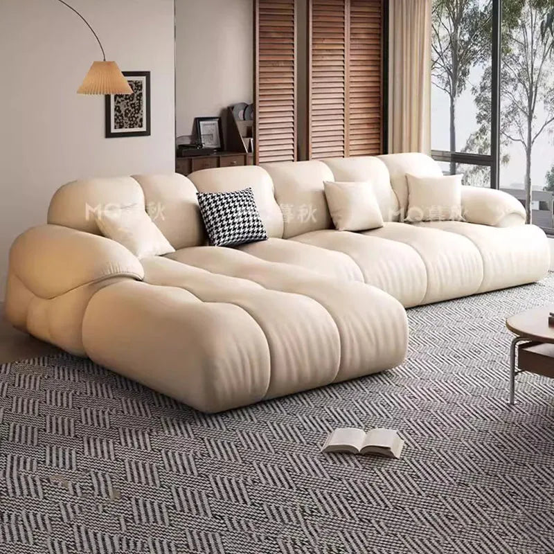 Long Modern Living Room Sofas Interior Fashion Luxury Design European Living Room Sofas Comfortable Sillon Cama Trendy Furniture