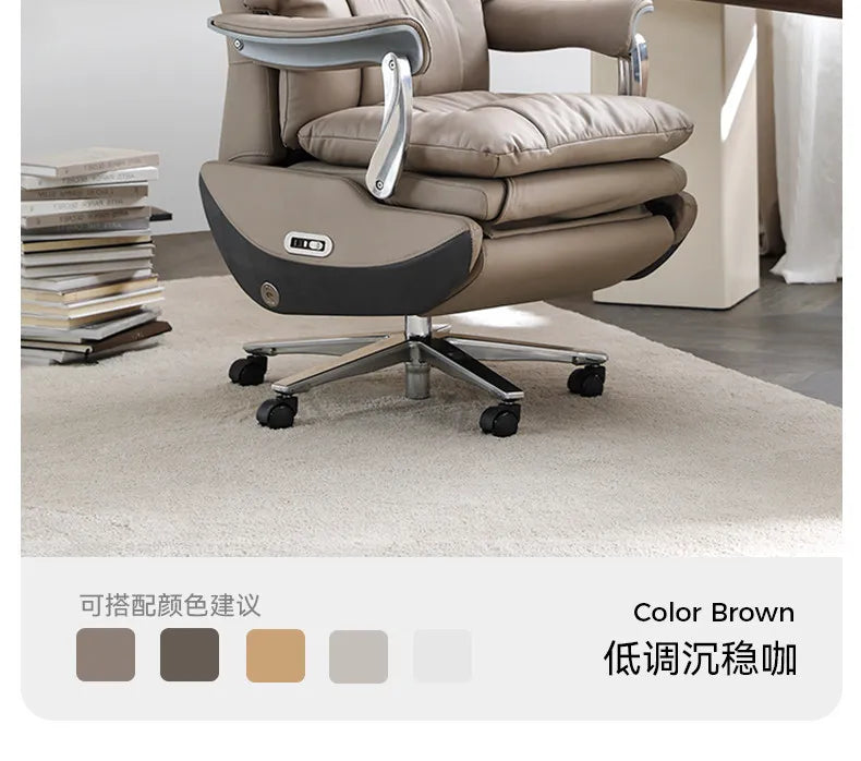 Multi functional genuine leather office chairs sillas gaming ergonomic chair cadeira ergonômica chaise gaming office furniture
