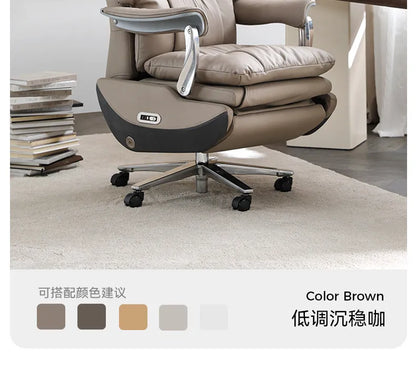 Multi functional genuine leather office chairs sillas gaming ergonomic chair cadeira ergonômica chaise gaming office furniture