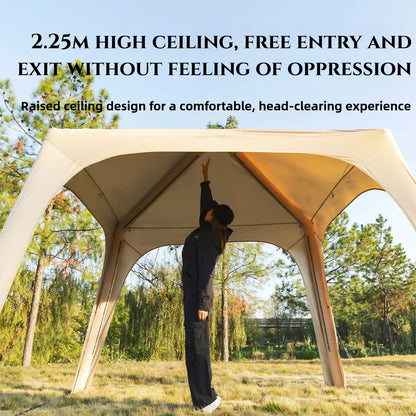 MOUNDAINHIKERInflatable Dome Outdoor Camping Waterproof Portable Tent Multiple People Large Capacity Park Sunscreen and Sunshade