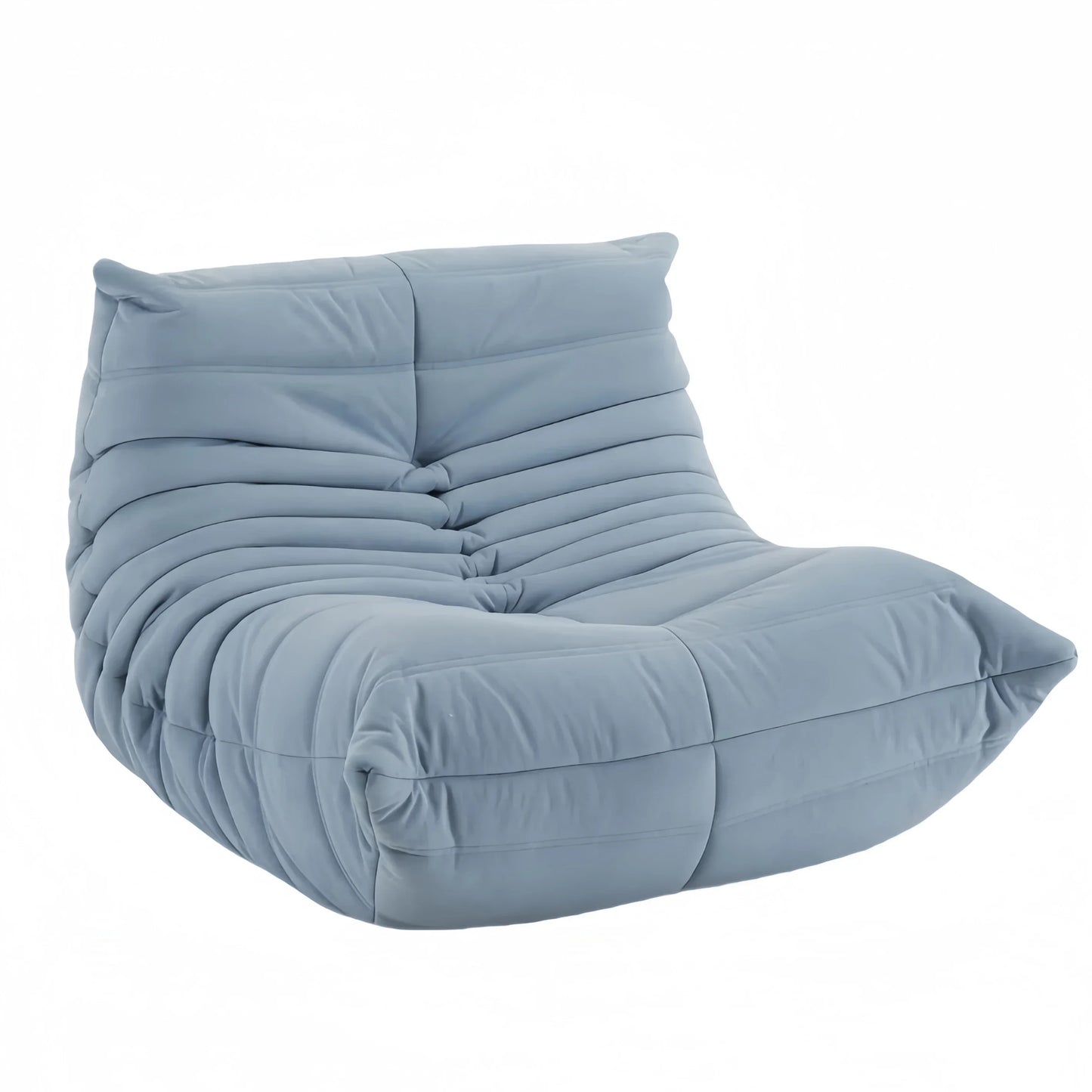 Lounge Bean Bag Chair for Adult Armless Lazy Floor Sofa Fireside Chair for Living Room Gaming Room Bedroom Soft Corduroy Couch