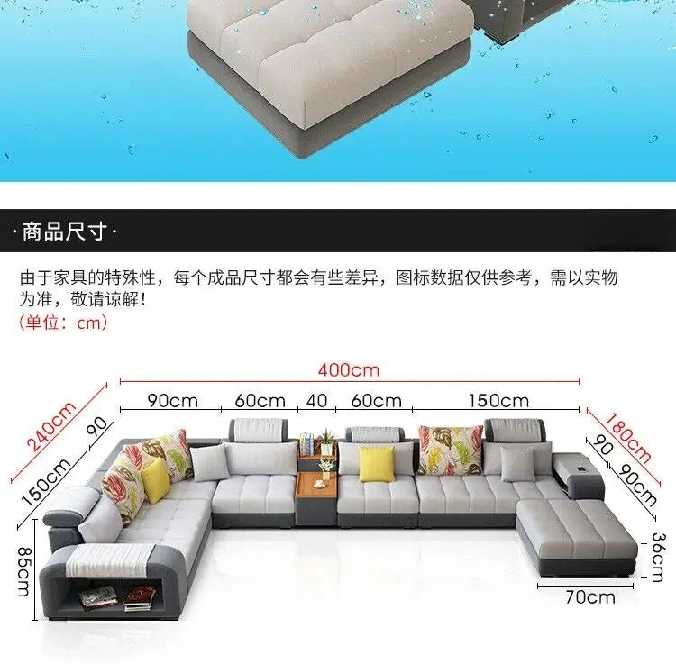 Sofa Elegant Modern Comfortable Design Bed Sofa Reclining  Home Furniture