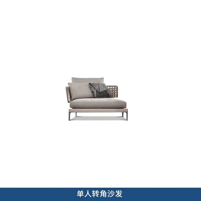 Y  Outdoor Sofa Courtyard Waterproof Vine Weaving Villa Garden Outdoor Leisure Terrace Sofa Vine Weaving Furniture