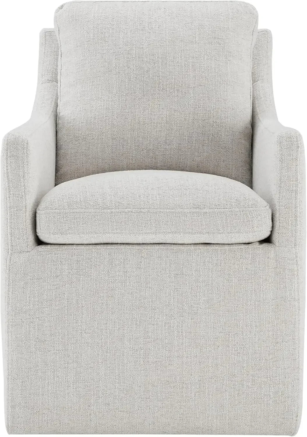 Dining Chairs with Casters, Upholstered Modern Rolling Dining Chairs with Rollers Armchair for Bedroom Reading Room Living Room