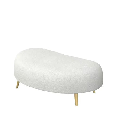 Nordic Internet celebrity living room light luxury beauty salon reception cream ins wind leisure area curved sofa