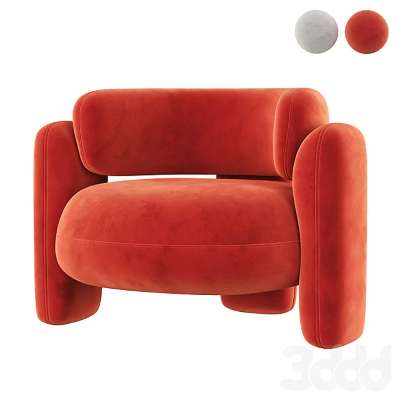 Nordic Minimalist Single Sofa Chair Modern Fashion Living Room Bedroom Leisure Chair Designer Creative Special-shaped Lazy Chair