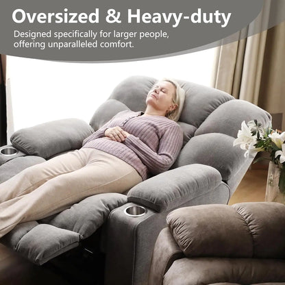 EBELLO Oversized Power Lift Recliner Chair for Elderly, Electric Recliner Chair with Massage and Heating with USB Port