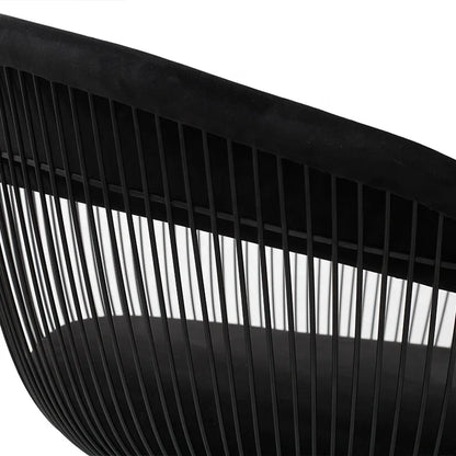 2025 Modern Luxury Black Painting Stainless Steel Dining Chair for Home Velvet Single Sofa Chairs Dining Table Chairs