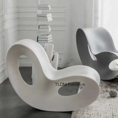 Nordic Designer Rocking Chair Creative Home Lounge Chair Villa Living Room Balcony Bedroom Lazy Lounge Area Sofa Bed N p