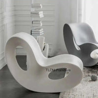 Nordic Designer Rocking Chair Creative Home Lounge Chair Villa Living Room Balcony Bedroom Lazy Lounge Area Sofa Bed N p
