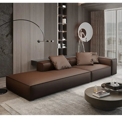 Nordic Minimalist Living Room Sofas Leather Sex Recliner Designer Lounge Sofas Garden Relaxing Designer Divano Salon Furniture