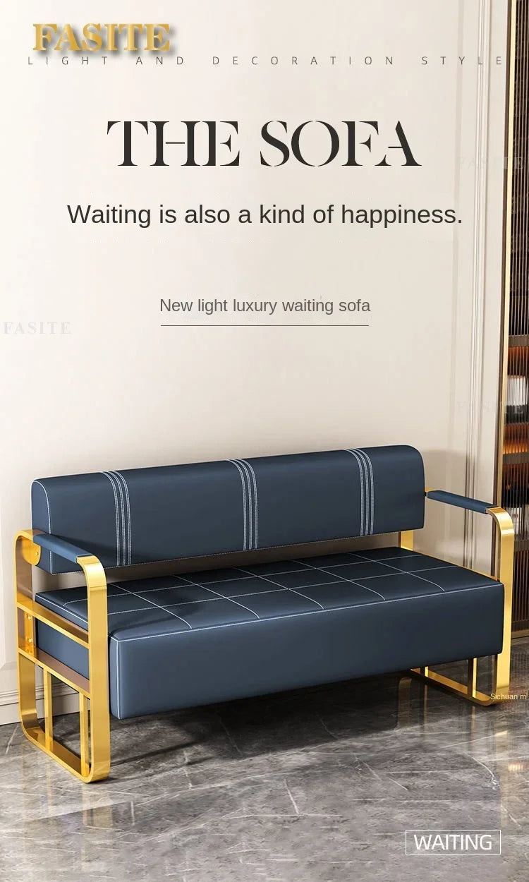 Office reception small apartment sofa barber shop waiting chair rental house clothing beauty salon lounge