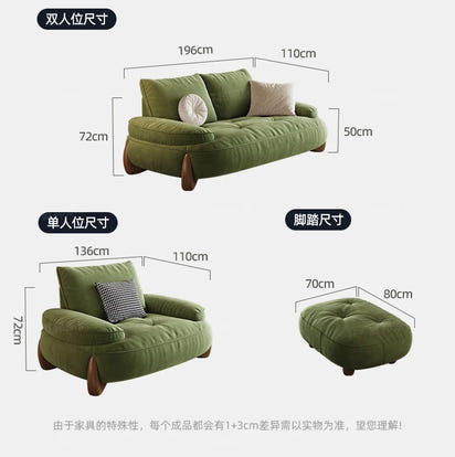 Luxury Green Living Room Sofa Modern Nordic Design Reclinable Sectional Muebles De Sala Stylish Home Furniture Decorr Space