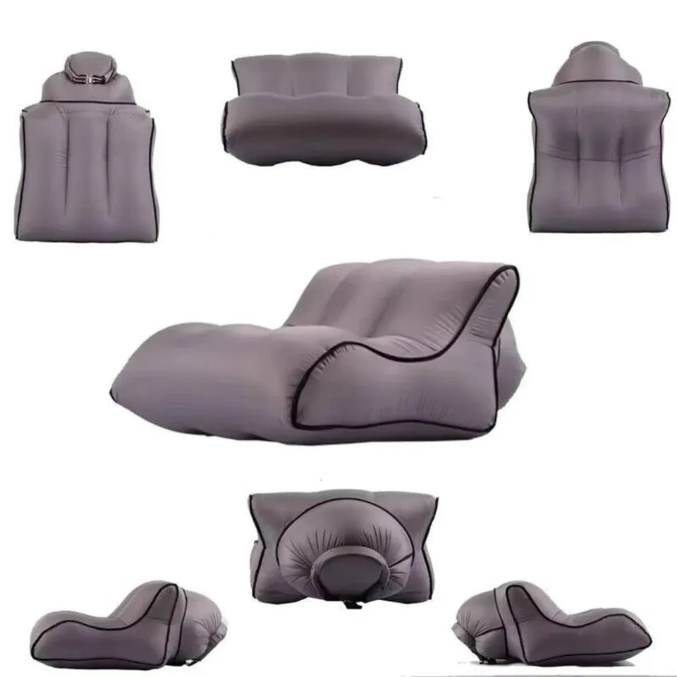 Inflatable Sofa Beach Camping Hiking Picnics Music Festivals-easy Inflation Air Chair Lounger Fabric Foldable Backyard Use