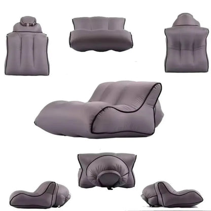 Inflatable Sofa Beach Camping Hiking Picnics Music Festivals-easy Inflation Air Chair Lounger Fabric Foldable Backyard Use