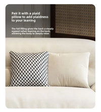 Sofa cream style, minimalist cat claw cloth leather art, small apartment living room arc sofa