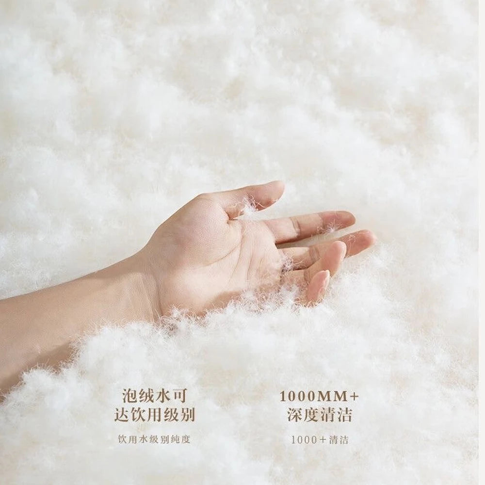 Liv-Esthete Luxury 100% Goose Down Pillow Neck Protection 3D Bread Down-proof Bed Pillows 100% Cotton