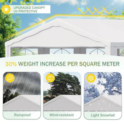 20x40 FT Party Tent Canopy, Heavy Duty Large Waterproof Event Tent, Custom