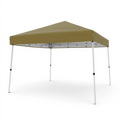 Easy Setup Pop Up Canopy Tent 10x10 FT with Slant Legs Outdoor Patio Gazebo Shelter Portable Shade, Includes 8x8 FT Canopy Cover