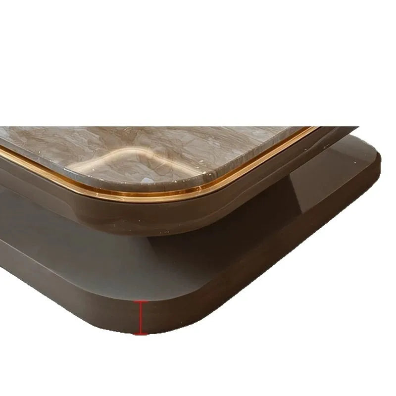 Light luxury modern coffee table microcrystalline stone high-end home high-end new living room villa marble lengthening