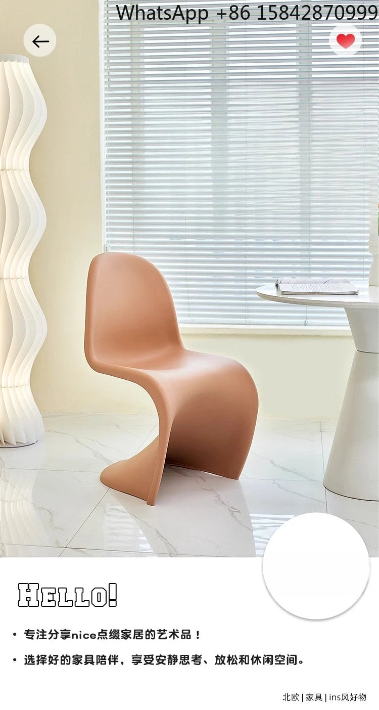 Simple creative home dining chair