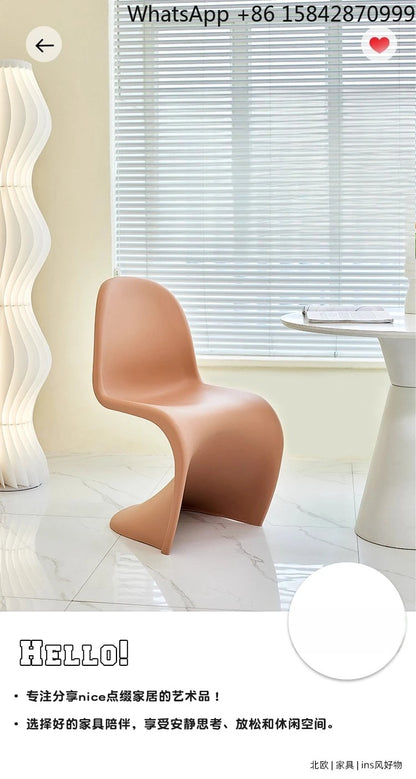 Simple creative home dining chair
