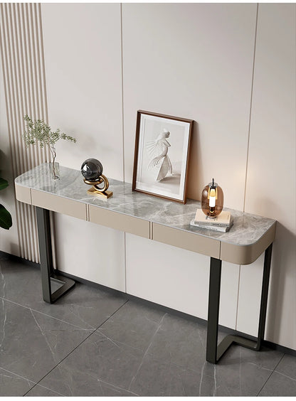 Italian Luxury Console Table With Storage Thin Living Room Entrance Console Table Rectangle Glam Woonkamer Tafel Furniture