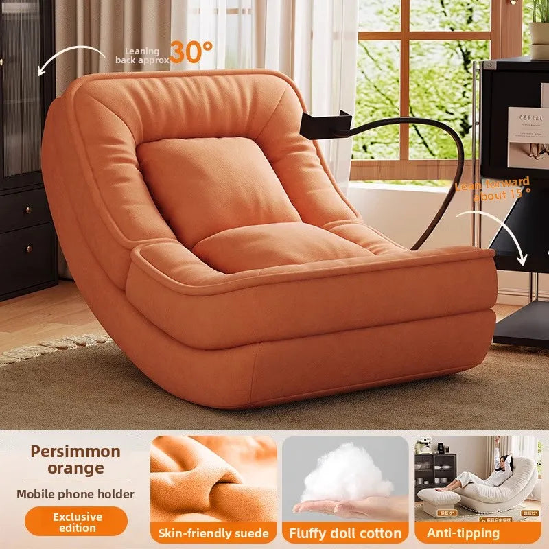 Moon Kennel Rocking Chair Reclining Chair Adults Sleeping Lazy Sofa Chair Balcony Home Lounge Chair