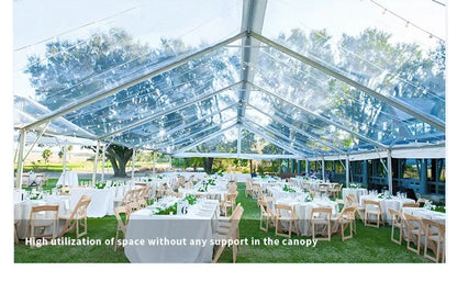 Customizable Aluminum Frame A‑Shape Tent Windproof Sun‑Shade Outdoor Shelter For Wedding Party Garden And Patio Activities