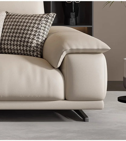 Genuine Leather Italian Living Room Sofa Luxury Lounge Designer Minimalist Sofas Modern Family Muebles Furniture Decoration