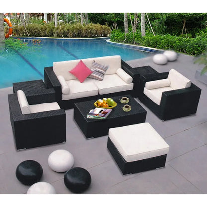 Imitation rattan sofa leisure courtyard garden sun room outdoor outdoor balcony corner waterproof