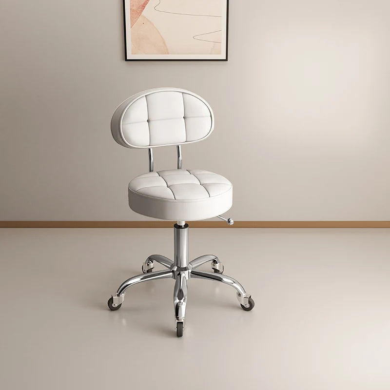 Professional Beauty Salon Chairs Backrest Barber Pedicure Chair Lifting Manicure Hairdresser Hair Salons Wheel Stool Furniture