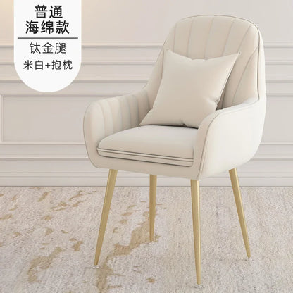 Modern Living Room Dining Chairs Home Furniture Bedroom Dormitory Back Chair Nordic Restaurant Kitchen Cafe Leisure Chair