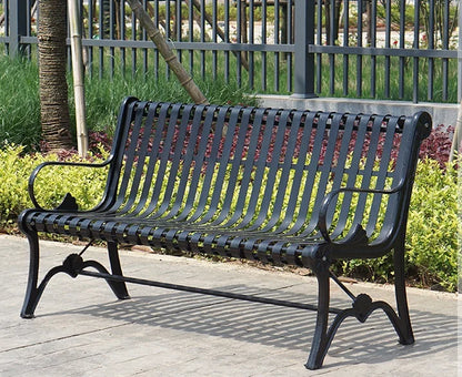 Luxury Park Metal Benches Seat Outdoor Garden Patio Cast Iron Benches