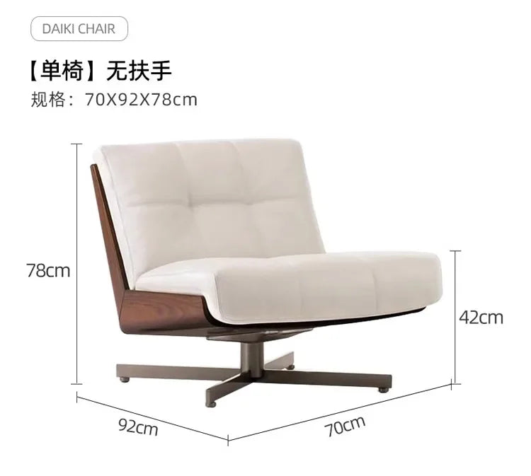 Single sofa rotating sofa chair recliner living room bedroom leisure reading chair