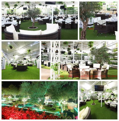 Factory Direct Sell Garden Corner Set Modern Wide Rattan Furniture Outdoor Lounge Sofa Set with Lift Table