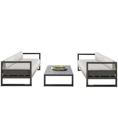 Outdoor Rattan Sofa Set Courtyard Garden Outdoor Leisure Rattan Chair Designer Model Home Outdoor Furniture