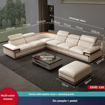 Light Luxury Living Room Sofas Villa Comfortable Italian Style Design Modularity Sofas Recliner Sofas for Living Room Furniture