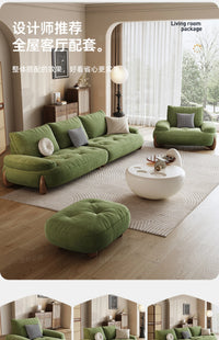 Luxury Green Living Room Sofa Modern Nordic Design Reclinable Sectional Muebles De Sala Stylish Home Furniture Decorr Space