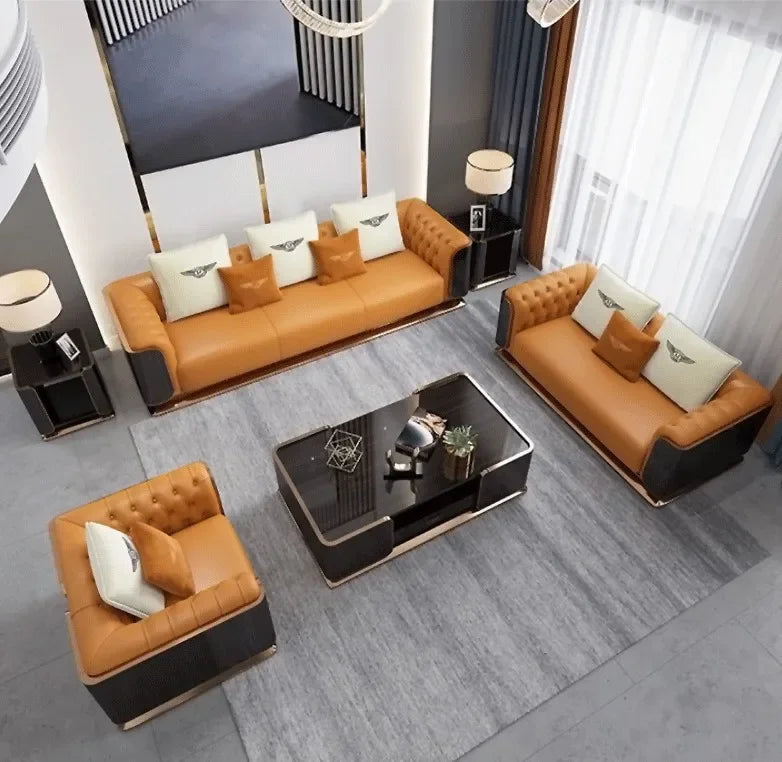 '3 2 1 italian designer reception funiture sofa home furniture luxury royal bedroom furniture set design sofa