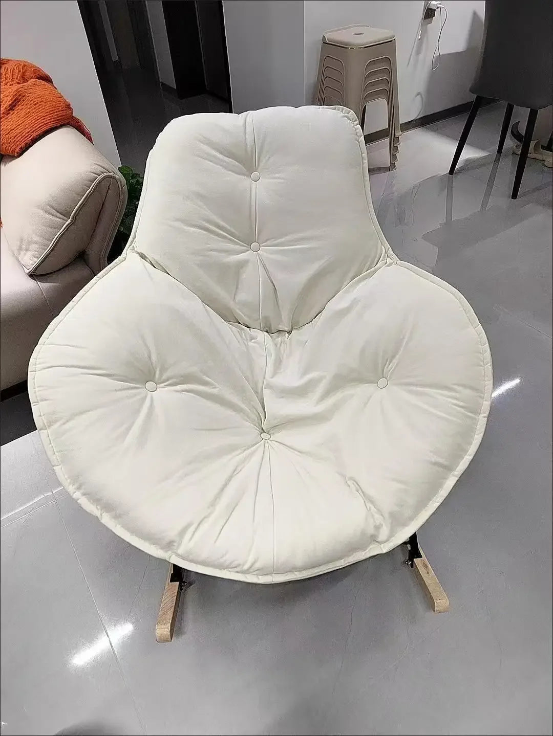 Lazy Couch Penguin Rocking Chair Indoor Leisure Rocking Chair Lounge Chair Rocking Daybed Adult Lounge Snail Balcony Home Egg