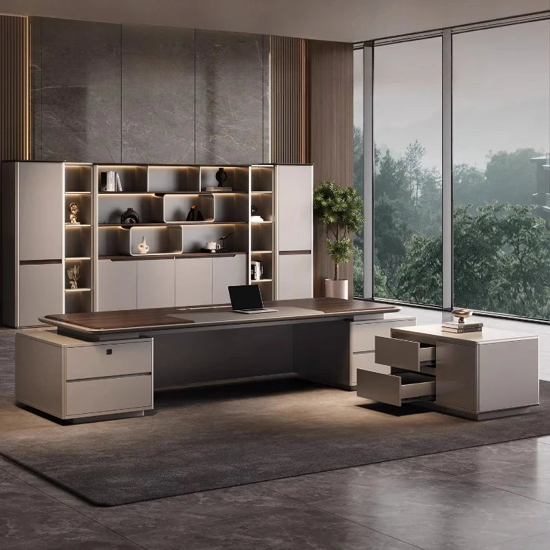 Multi-functional design Boss CEO Desk High end modern luxury Computer desk office table escritorios de computadora furniture