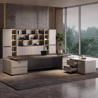 Multi-functional design Boss CEO Desk High end modern luxury Computer desk office table escritorios de computadora furniture